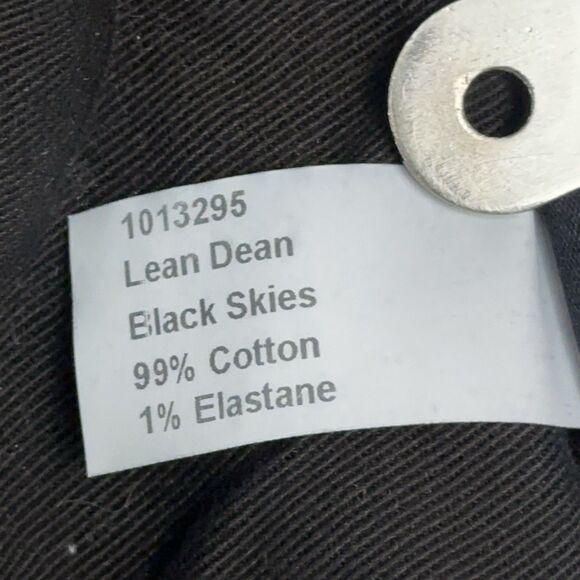 Nudie Jeans Co Jeans Size 27x30 Lean Dean Black Skies Denim Skinny 5 Pocket - Picture 10 of 14